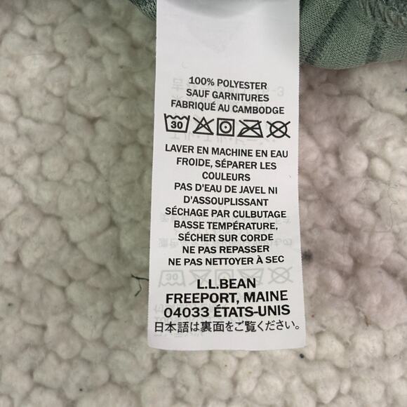 LL Bean Sweatshirt Womens 2X Plus Green Airlight Knit Pullover 1/4 Snap Ribbed - Picture 8 of 9